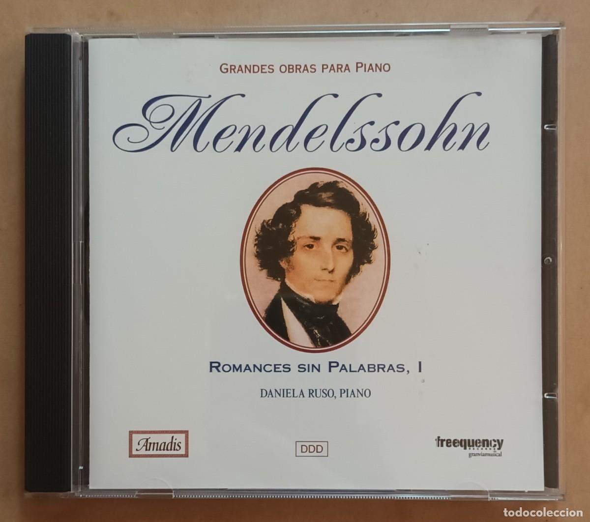 CDs de m&uacute;sica: CD - MENDELSSOHN - ROMANCES SIN PALABRAS, I - Foto 1