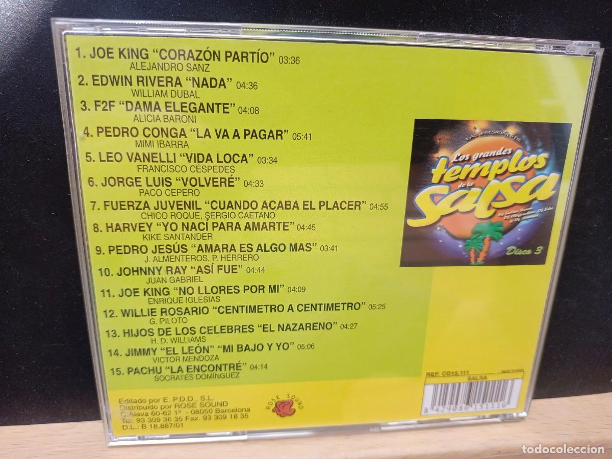 CDs de m&uacute;sica: LOS GRANDES TEMPLOS DE LA SALSA - DISCO 3 - 2001 - Foto 3
