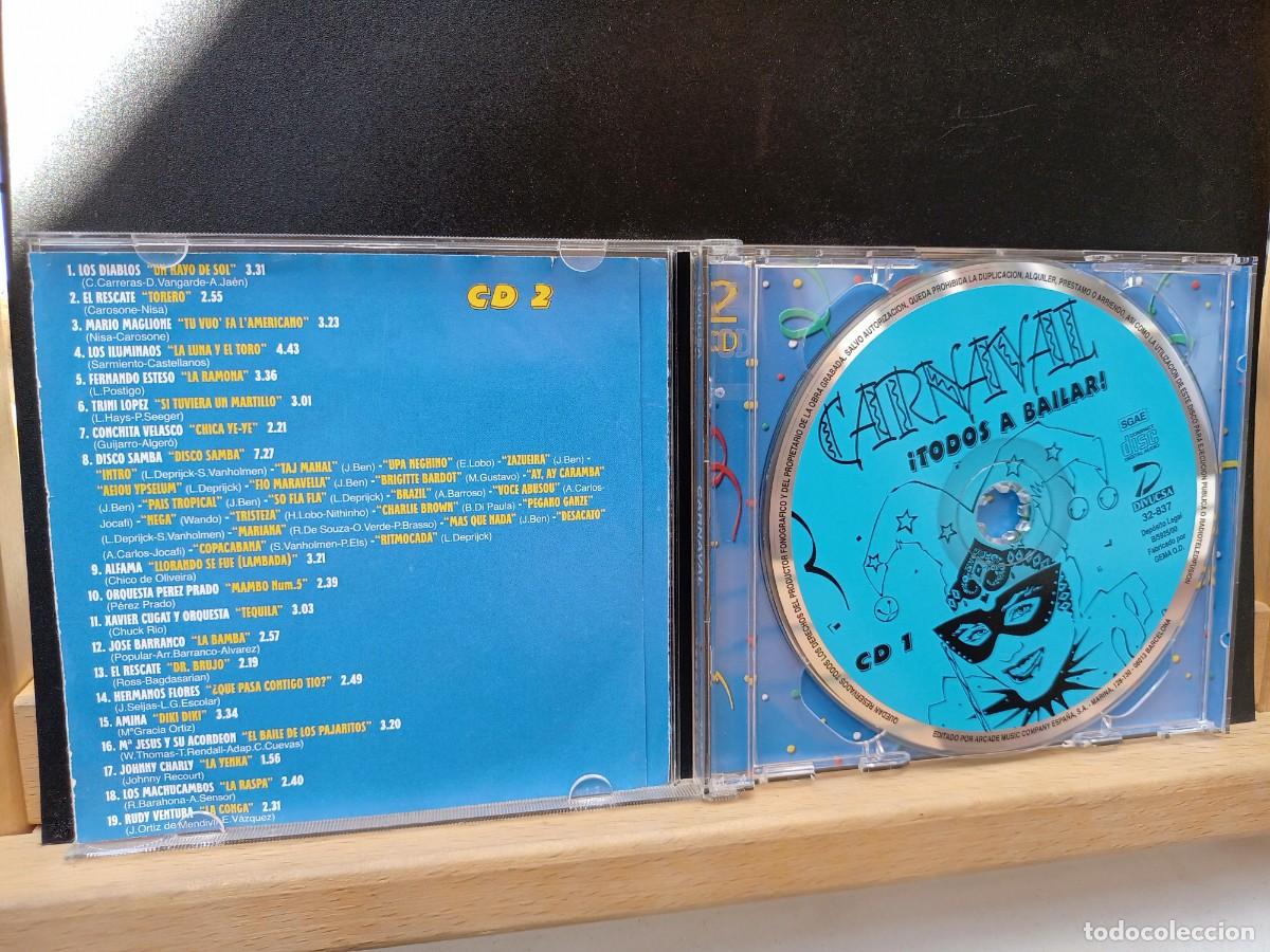 CDs de m&uacute;sica: CARNAVAL - &iexcl;TODOS A BAILAR! - 2 HORAS DE BAILE - 2 CD&acute;S - 2000 - Foto 2
