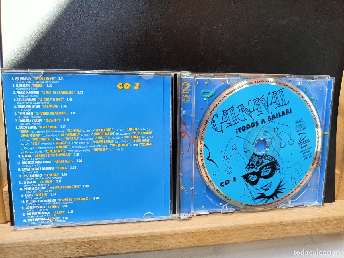 CDs de m&uacute;sica: CARNAVAL - &iexcl;TODOS A BAILAR! - 2 HORAS DE BAILE - 2 CD&acute;S - 2000 - Foto 3