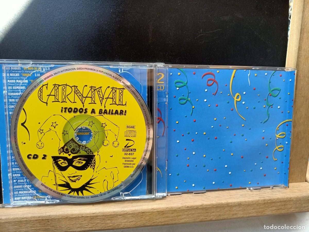 CDs de m&uacute;sica: CARNAVAL - &iexcl;TODOS A BAILAR! - 2 HORAS DE BAILE - 2 CD&acute;S - 2000 - Foto 4