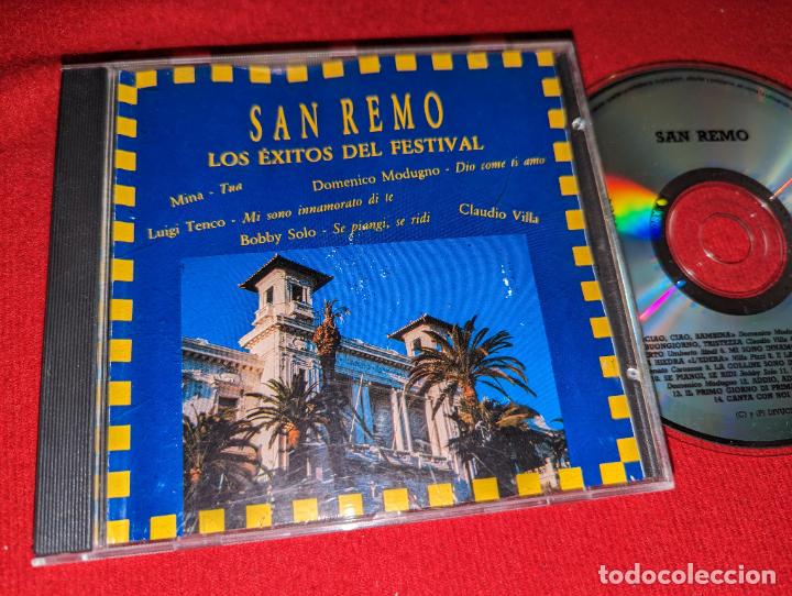 CDs de Musique: SAN REMO Los exitos del Festival CD 1992 SPAIN Mina+Tenco+Modugno+Villa+Bobby Solo++14 canciones