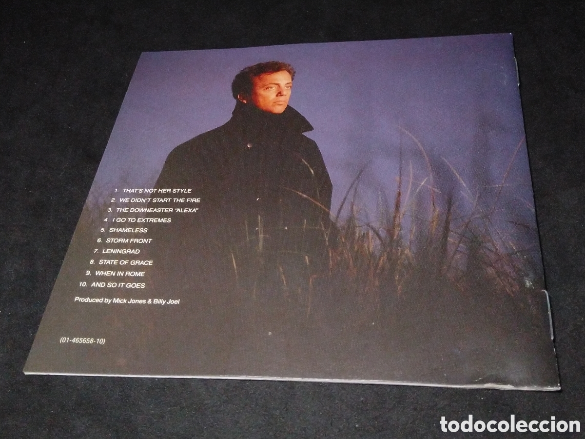 CDs de m&uacute;sica: BILLY JOEL - STORM FRONT - CD - DISCO VERIFICADO - 1989 - Foto 4