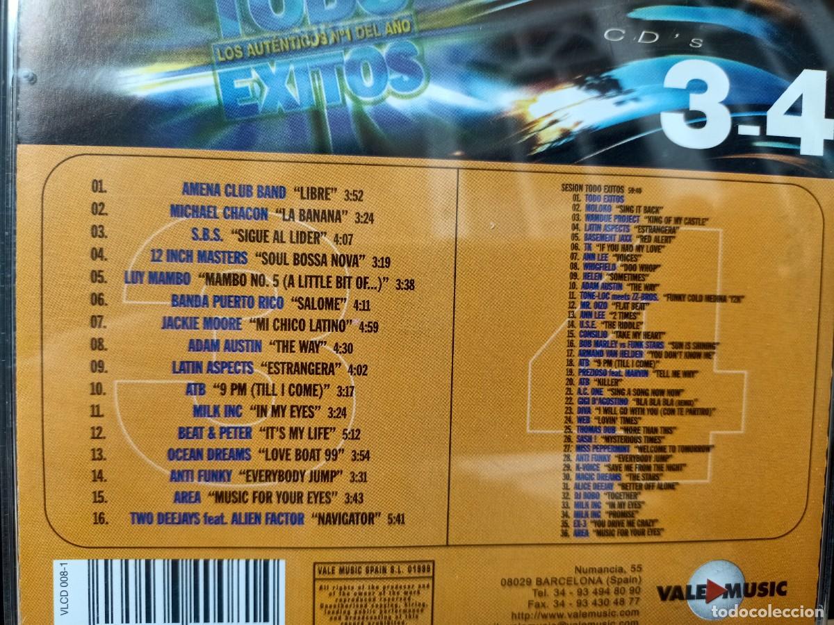 CDs de m&uacute;sica: TODOS LOS &Eacute;XITOS DEL A&Ntilde;O - CD 3 Y 4 - 1999 - Foto 5