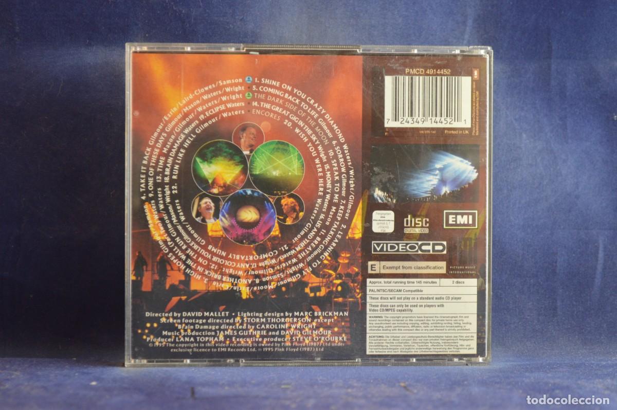CDs de m&uacute;sica: PINK FLOYD - PULSE - VIDEO CD (NO AUDIO) - Foto 2