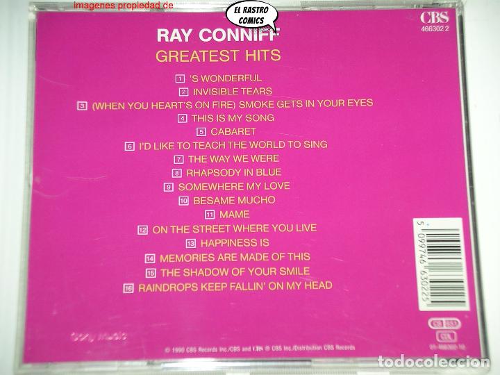 CDs de m&uacute;sica: Ray Conniff, Greatest Hits, CD CBS, 1990, excelente estado - Foto 2