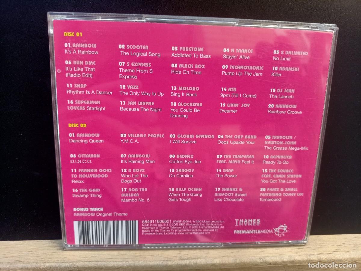 CDs de m&uacute;sica: RAINBOW RAVE UP! - 4O MASSIVE DANCE ANTHEMS - ESTUCHE DOBLE CD - 2002 - Foto 6