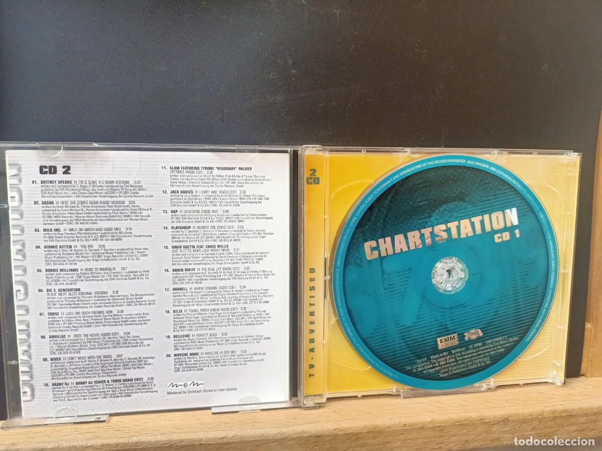 CDs de m&uacute;sica: CHARTSTATION - TOTALER HIT LEVEL - ESTUCHE DOBLE CD - 2001 - Foto 2