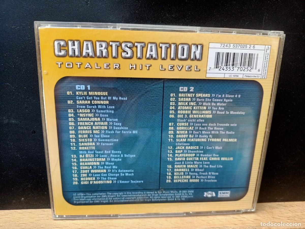 CDs de m&uacute;sica: CHARTSTATION - TOTALER HIT LEVEL - ESTUCHE DOBLE CD - 2001 - Foto 3