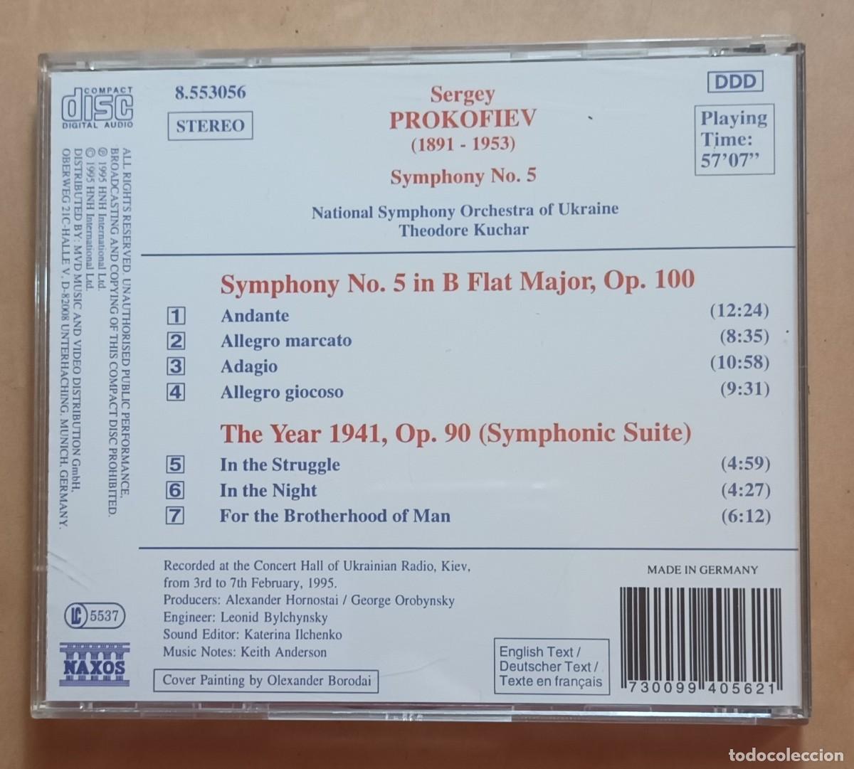CDs de m&uacute;sica: CD - PROKOFIEV - SYMPHONY N&ordm; 5 - Foto 2