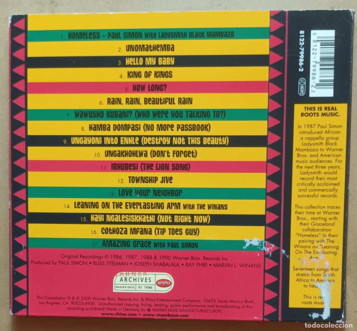 CDs de m&uacute;sica: CD - LADYSMITH - BLACK MAMBAZO - Foto 2