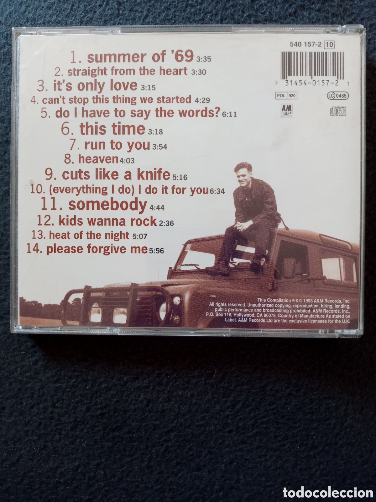 CDs de m&uacute;sica: Bryan Adams.So far so good.CD - Foto 2