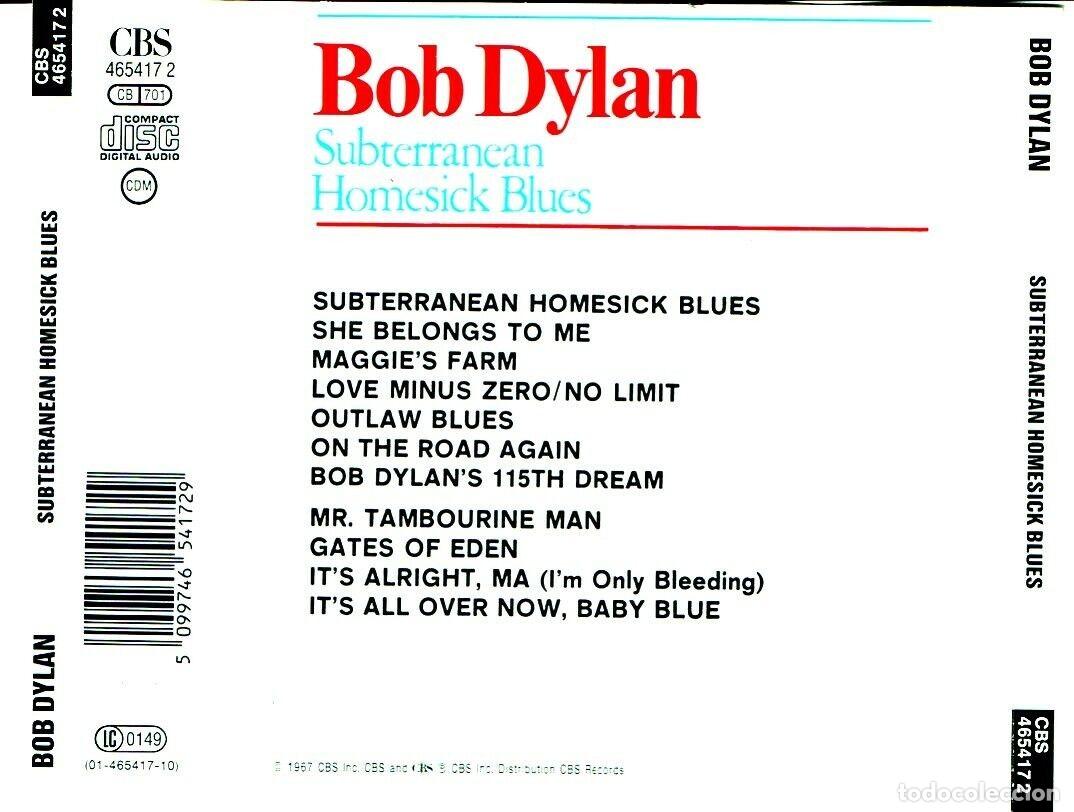 CDs de m&uacute;sica: Bob Dylan - Subterranean Homesick Blues - CD - near MINT - Foto 2