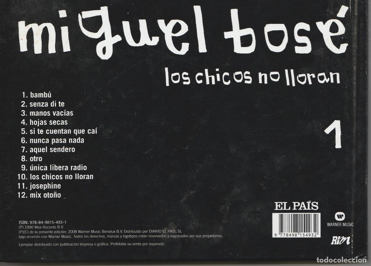 CDs de m&uacute;sica: CD MIGUEL BOSE - LOS CHICOS NO LLORAN - LIBRO CD - Foto 2