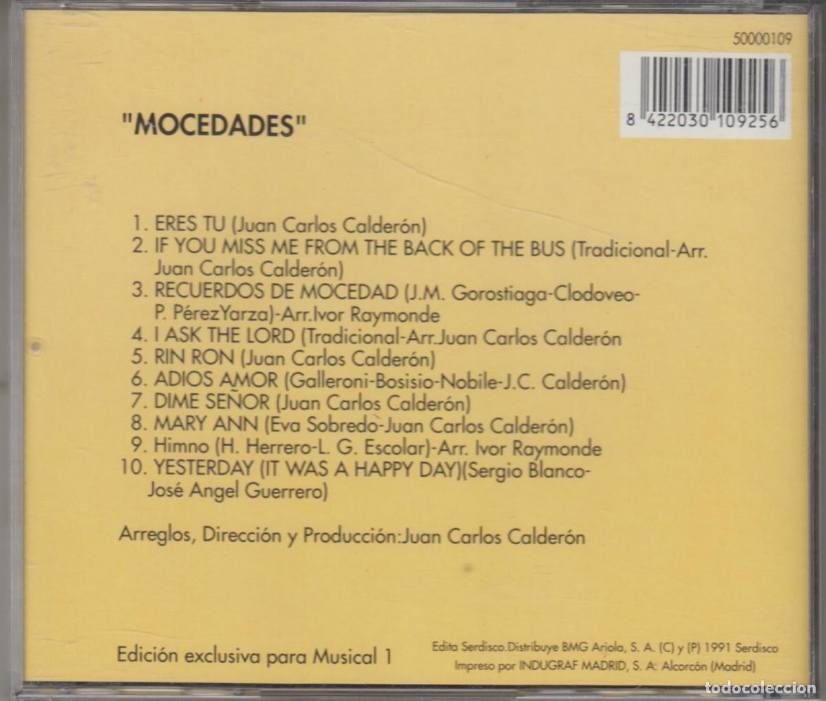 CDs de m&uacute;sica: Mocedades cd Eres t&uacute; 1991 Musical 1 - Foto 2