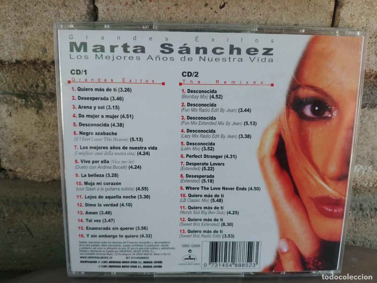 CDs de m&uacute;sica: MARTA SANCHEZ-CD DOBLE GRANDES EXITOS - Foto 3