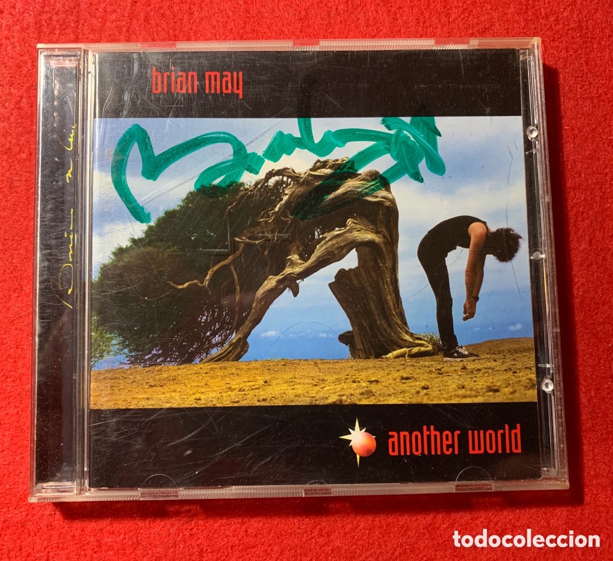 CDs de m&uacute;sica: Brian May Firmado Cd Another World - Foto 1