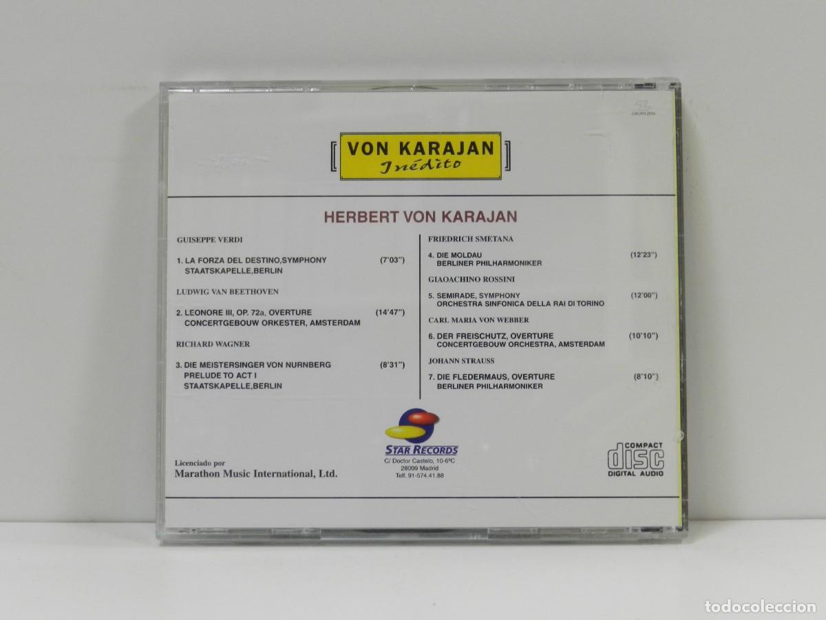 CDs de m&uacute;sica: DISCO CD. Von Karajan In&eacute;dito. COMPACT DISC. - Foto 2