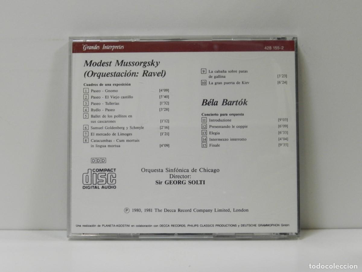 CDs de m&uacute;sica: DISCO CD. Sinf&oacute;nica de Chicago &ndash; Mussorgsky. COMPACT DISC. - Foto 2