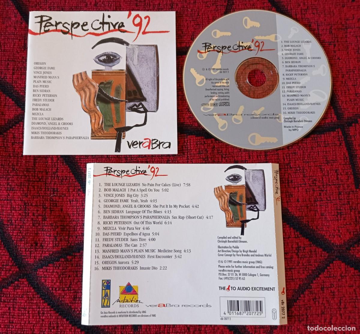 Musik-CDs: PERSPECTIVE 92 Lounge Lizards Vince Jones Manfred Mann's Plain Music CD ORIGINAL ALEMANIA JAZZ