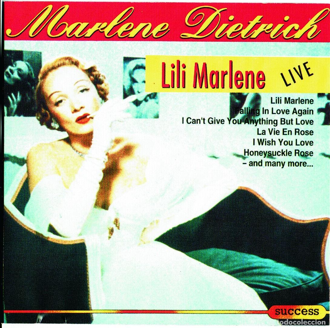 CDs de m&uacute;sica: Marlene Dietrich - Lili Marlene - Live - Rare CD - Foto 1