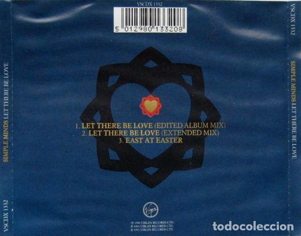 CDs de m&uacute;sica: Simple Minds - Let ther be love (CD single: 3 temas) - Foto 2