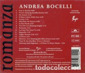 CDs de m&uacute;sica: Andrea Bocelli &lrm;&ndash; Romanza - CD + MINT -1990 - Foto 2