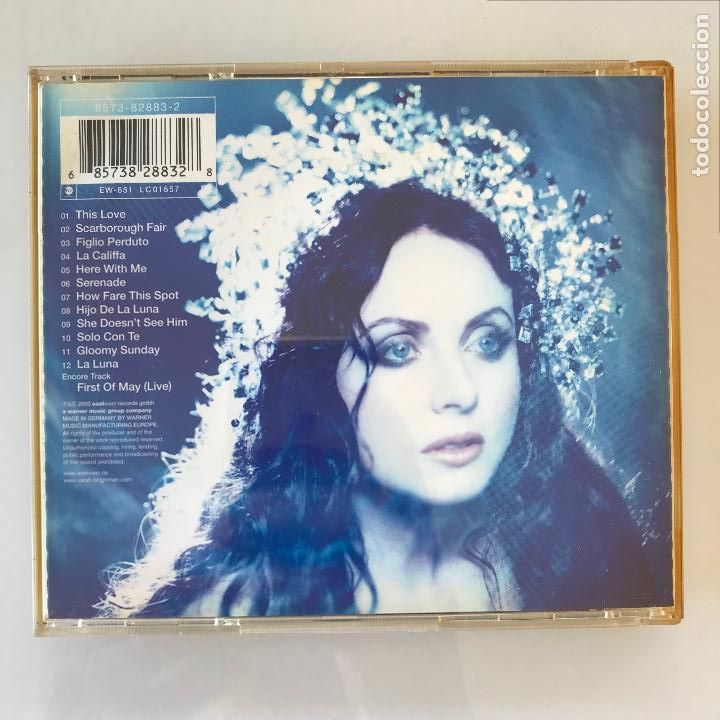 CDs de m&uacute;sica: Sarah Brightman. La Luna. PEDIDO M&Iacute;NIMO 5&euro; - Foto 2