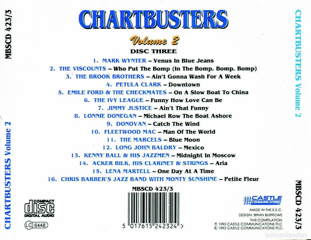 CDs de m&uacute;sica: Chartbusters - Volume 2 - disc 3 - near MINT - 1993 - Foto 2