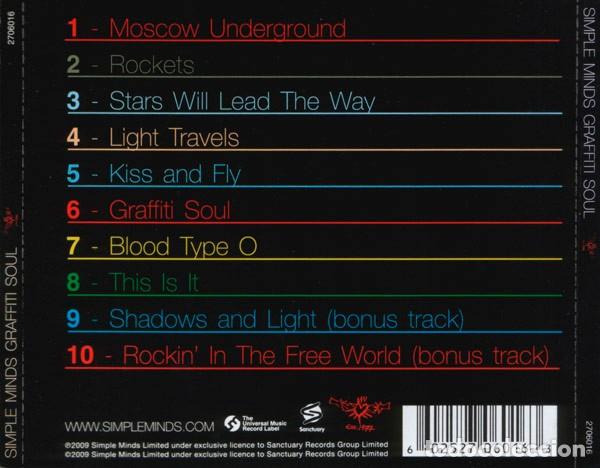 CDs de m&uacute;sica: Simple Minds - Graffiti Soul - Foto 2