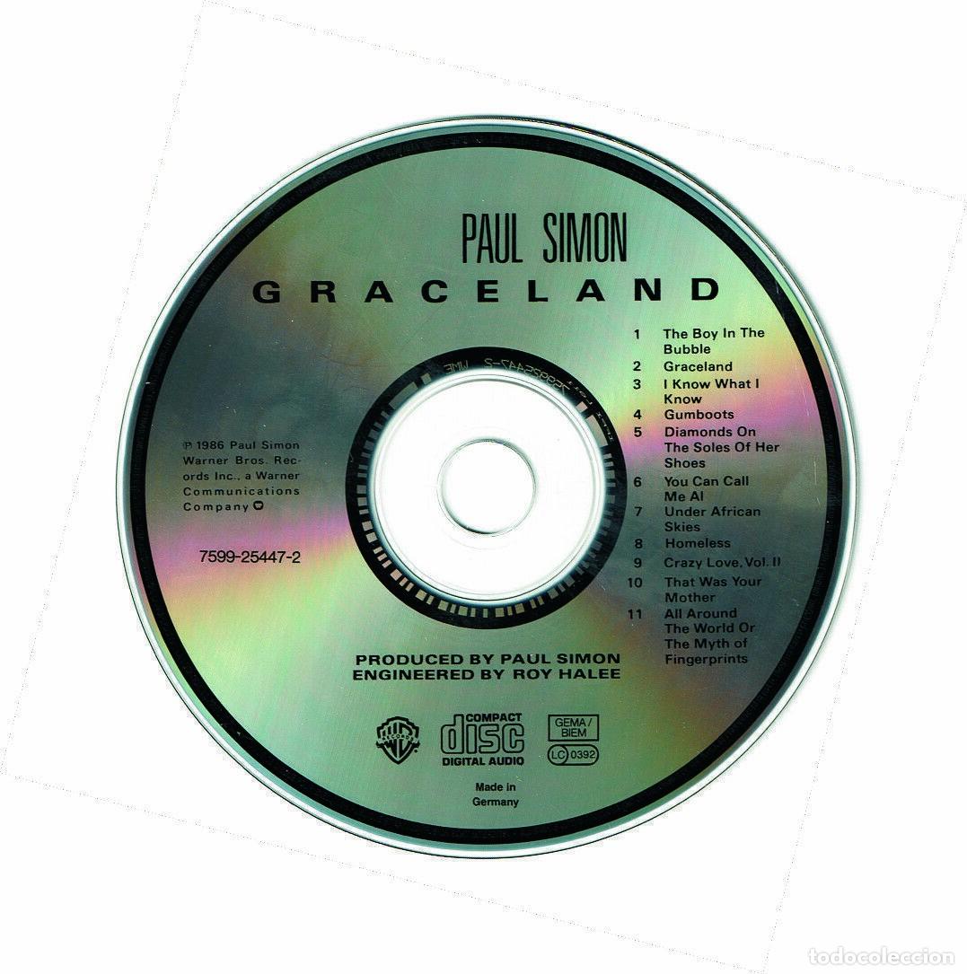 CDs de m&uacute;sica: Paul Simon -- Graceland - CD - near MINT - Foto 3