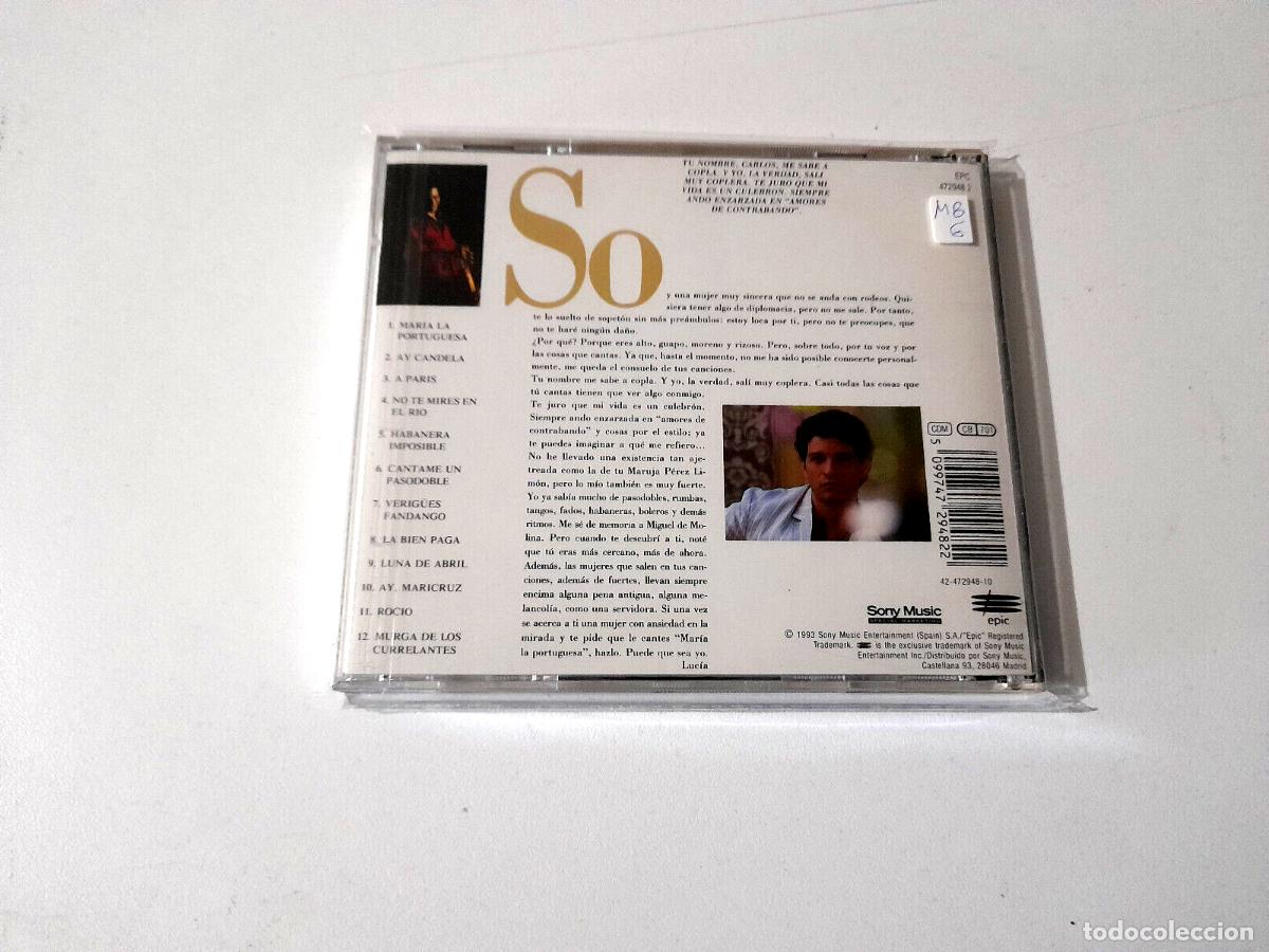 CDs de m&uacute;sica: CARLOS CANO &rdquo;QUERIDO CARLOS&rdquo; CD 12 TRACKS - Foto 2