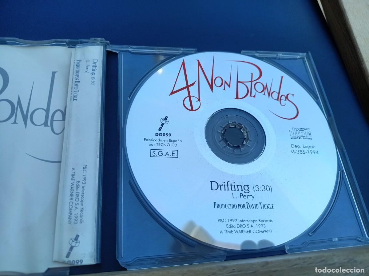 CDs de m&uacute;sica: 4 NON BLONDES - DRIFTING - CD SINGLE - DRO 1993 - Foto 3