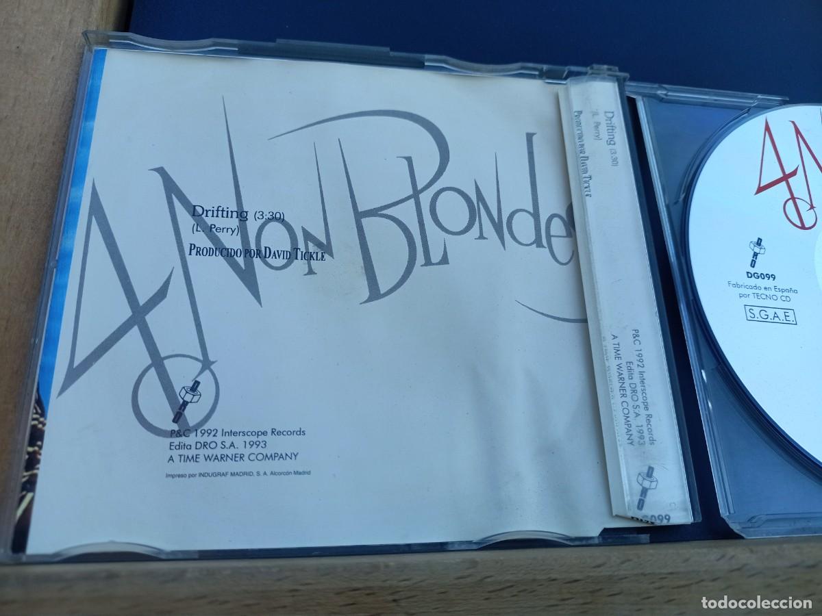 CDs de m&uacute;sica: 4 NON BLONDES - DRIFTING - CD SINGLE - DRO 1993 - Foto 4