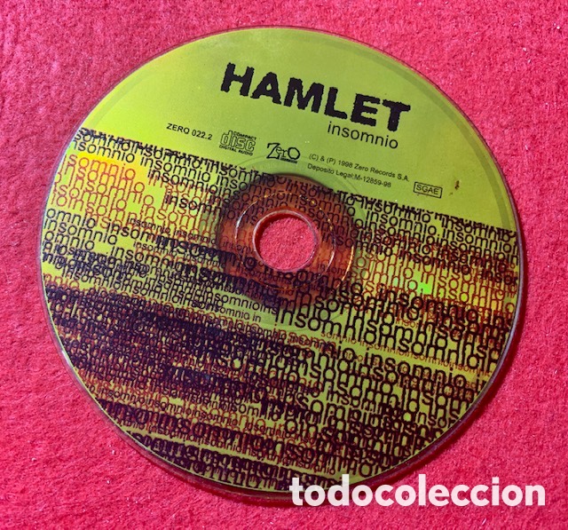 CDs de m&uacute;sica: Hamlet-Firmado Cd Insomnio - Foto 5