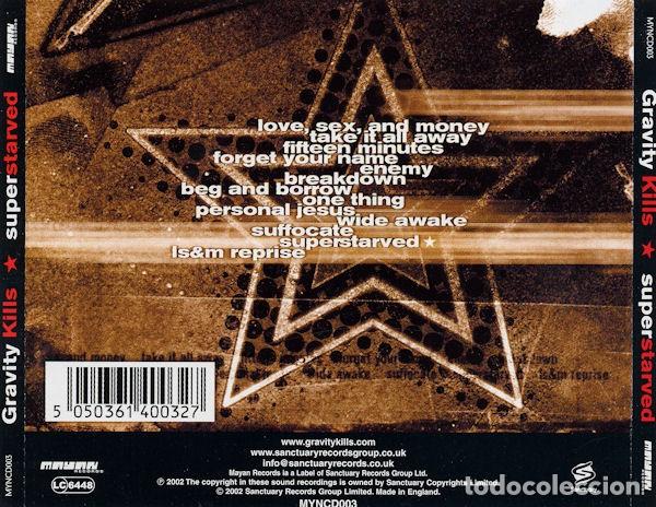CDs de m&uacute;sica: Gravity Kills &lrm;&ndash; Superstarved - CD - Foto 2