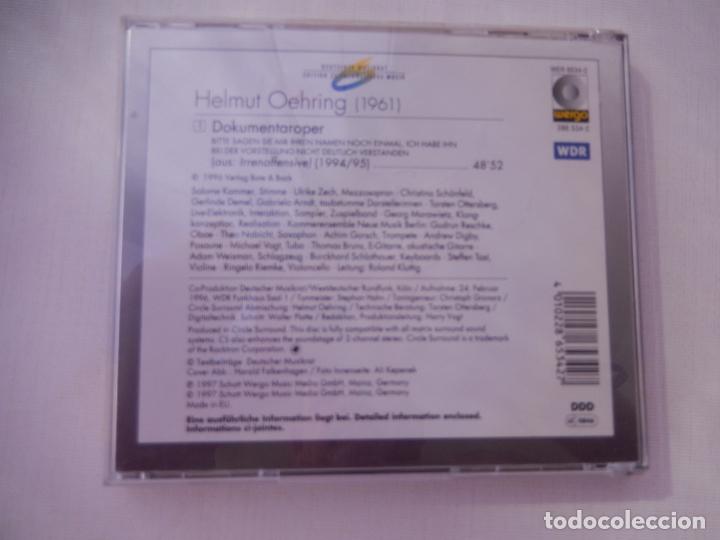 CDs de m&uacute;sica: HELMUT OEHRING - DOKUMENTAROPER - CD - Foto 2