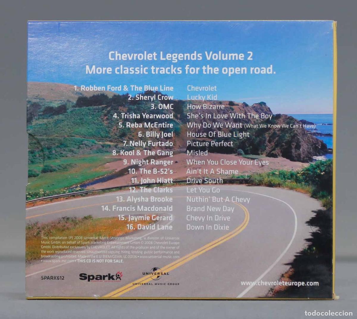 CDs de m&uacute;sica: CD. Chevrolet Legends Volume 1 - Foto 2