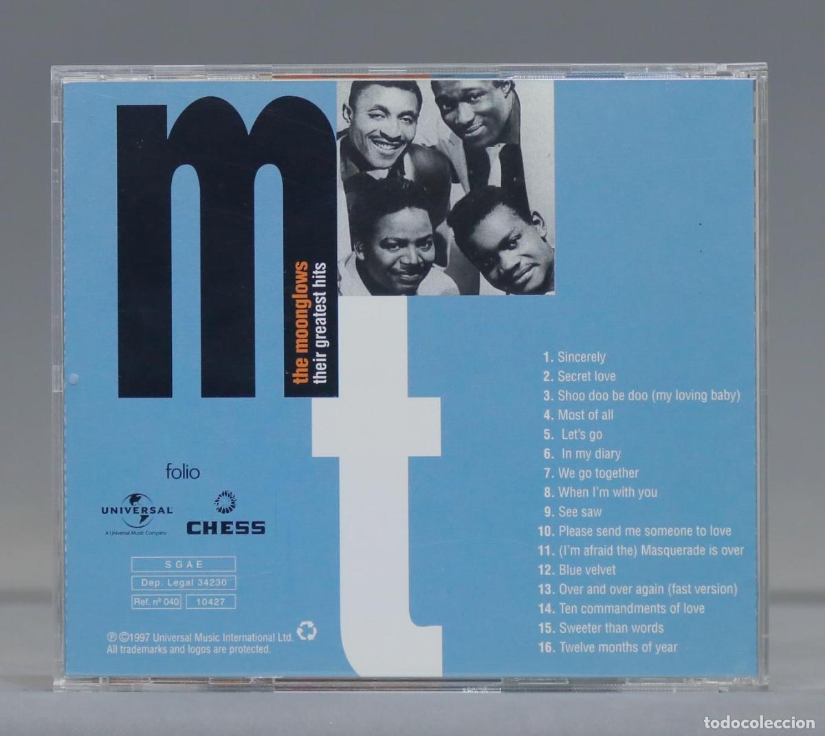 CDs de m&uacute;sica: CD. The Moonglows &ndash; Their Greatest Hits - Foto 2