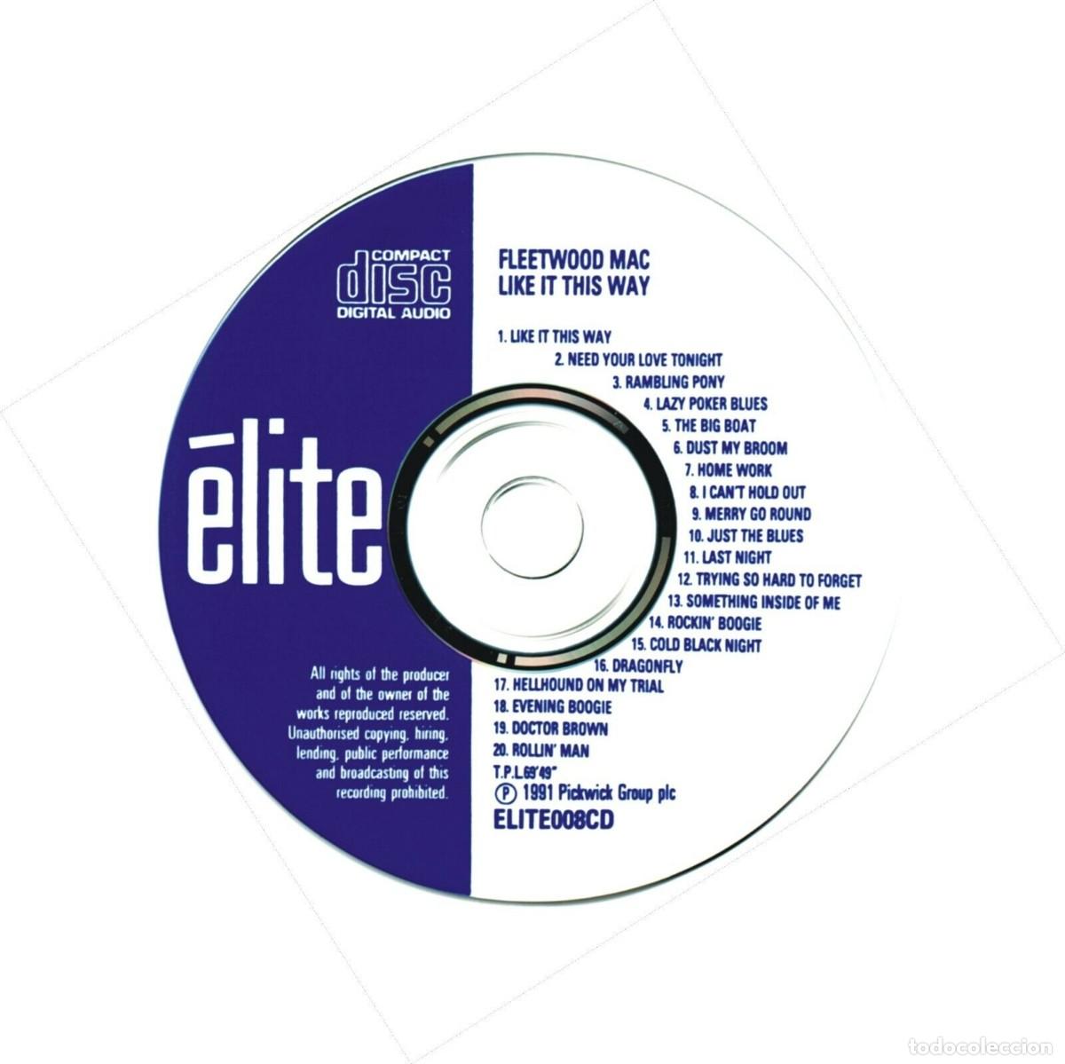 CDs de m&uacute;sica: Fleetwood Mac - Like It This Way - 1991 - CD - Foto 3