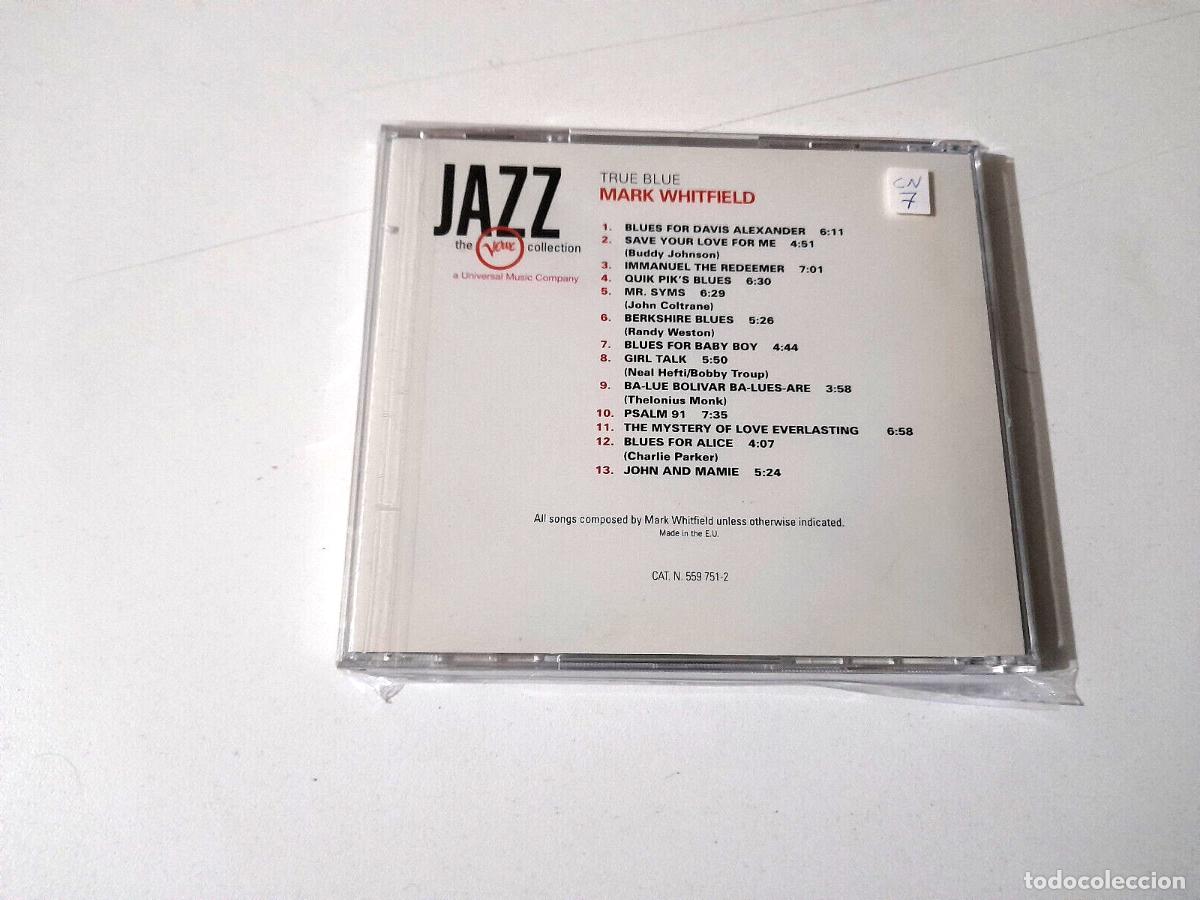 CDs de m&uacute;sica: MARK WHITFIELD &rdquo;TRUE BLUE&rdquo; CD 13 TRACKS COMO NUEVO - Foto 2