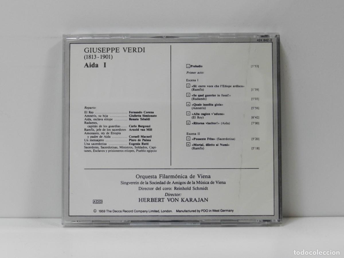 CDs de m&uacute;sica: DISCO CD. Verdi &ndash; Aida - La Gran &Oacute;pera. COMPACT DISC. - Foto 2
