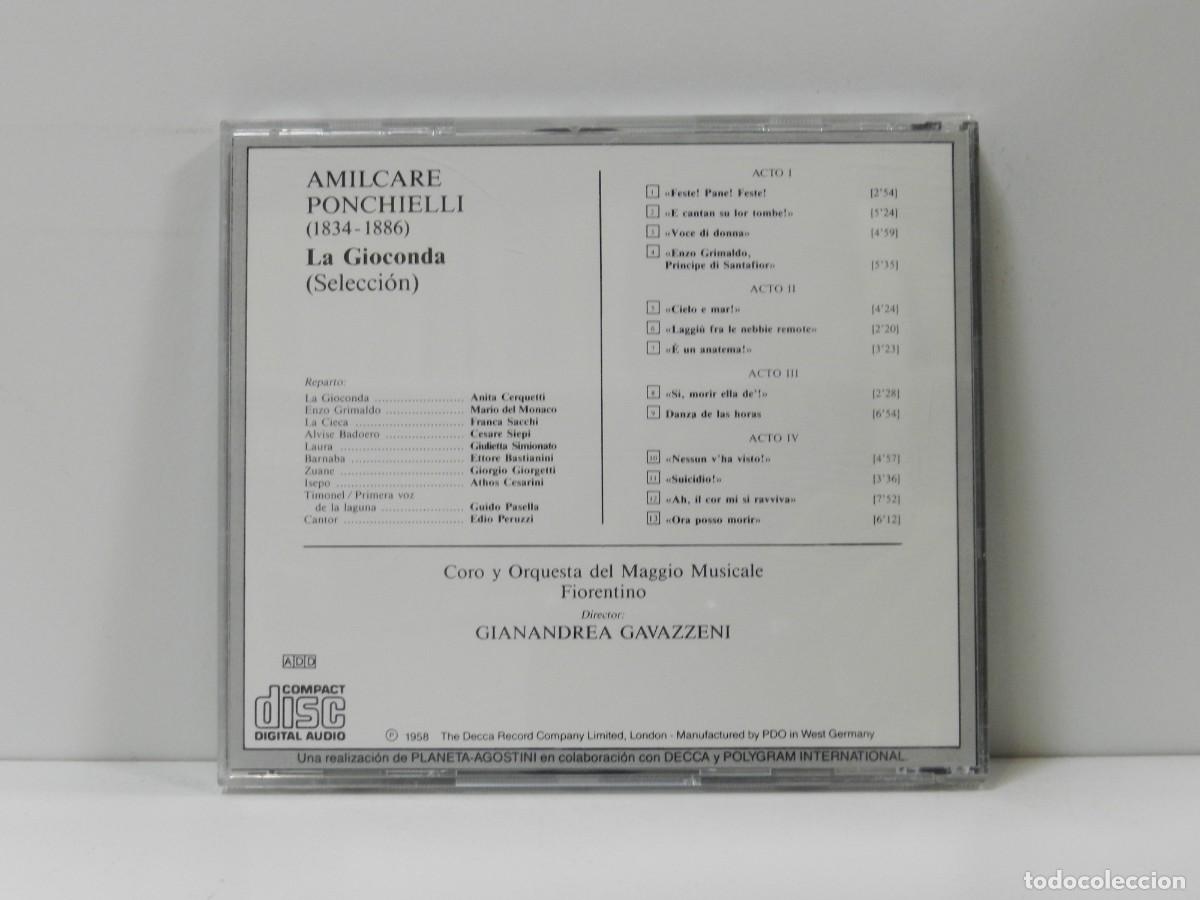 CDs de m&uacute;sica: DISCO CD. Ponchielli &ndash; La Gioconda - La Gran &Oacute;pera. COMPACT DISC. - Foto 2