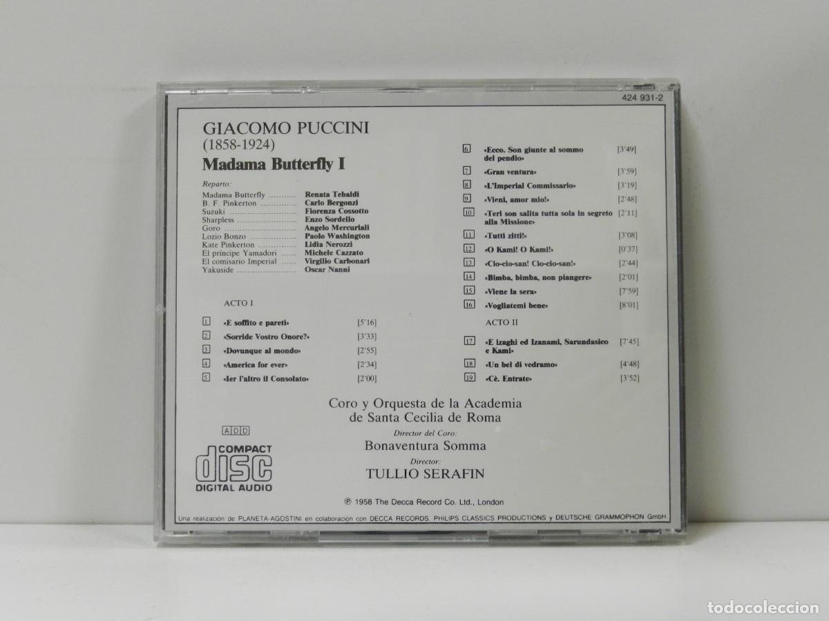 CDs de m&uacute;sica: DISCO CD. Puccini &ndash; Madama Butterfly - La Gran &Oacute;pera. COMPACT DISC. - Foto 2