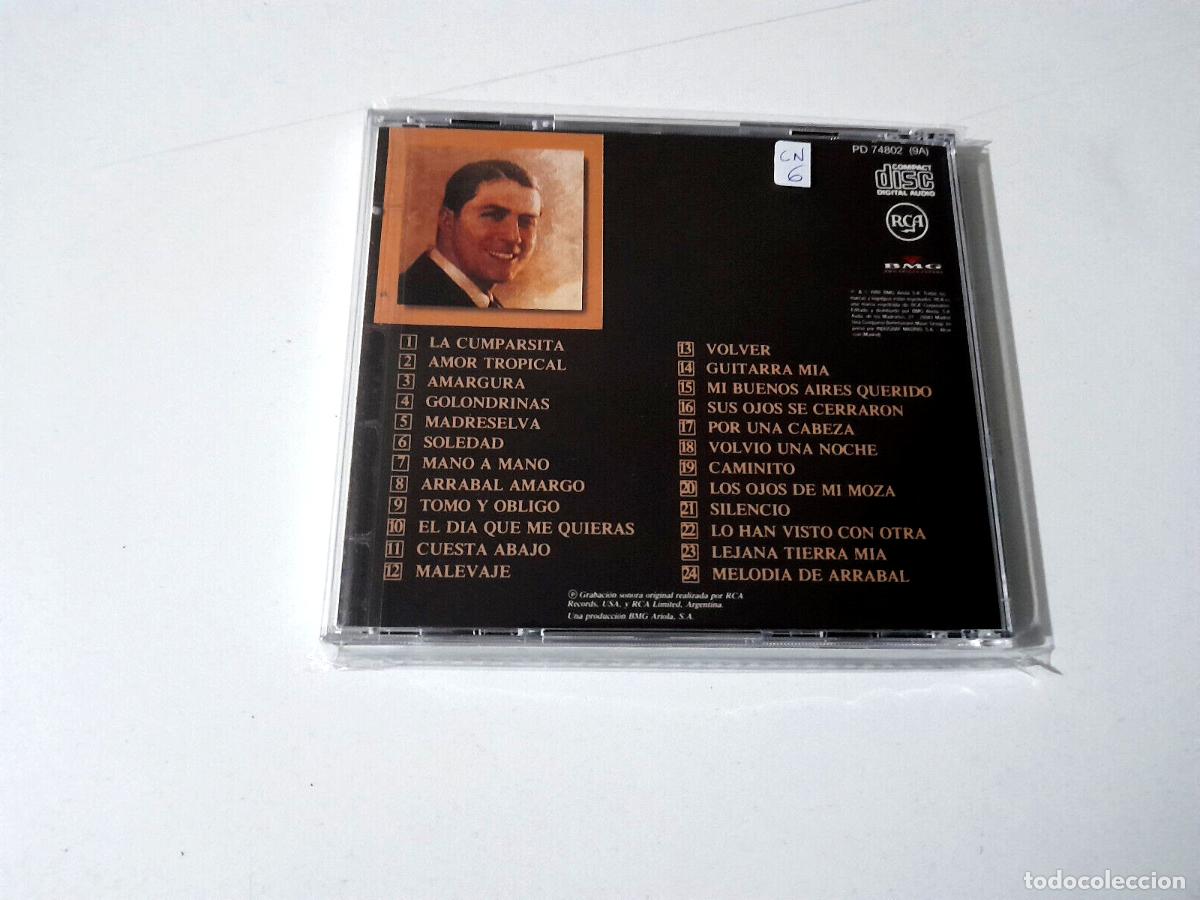CDs de m&uacute;sica: CARLOS GARDEL &rdquo;EL TANGO&rdquo; CD 24 TRACKS COMO NUEVO - Foto 2