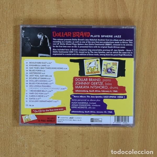 CDs de m&uacute;sica: DOLLAR BRAND - PLAYS SPHERE JAZZ - CD - Foto 2