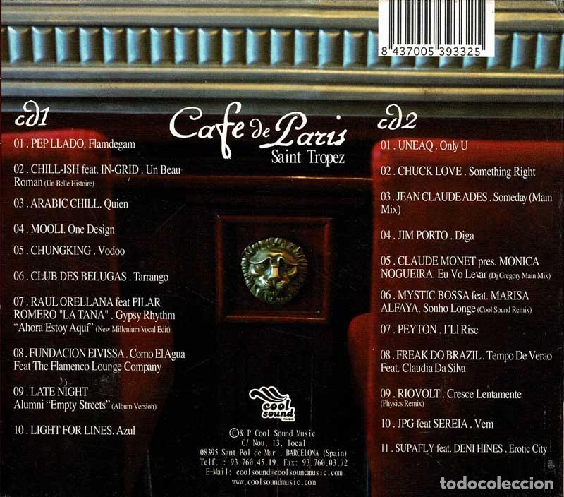 CDs de m&uacute;sica: Caf&eacute; de Par&iacute;s - Saint Tropez. 2 x CD - Foto 2
