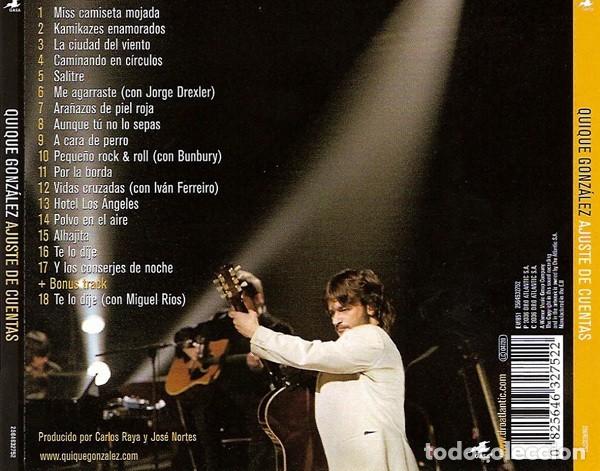 CDs de m&uacute;sica: Quique Gonz&aacute;lez &ndash; Ajuste De Cuentas - Foto 2