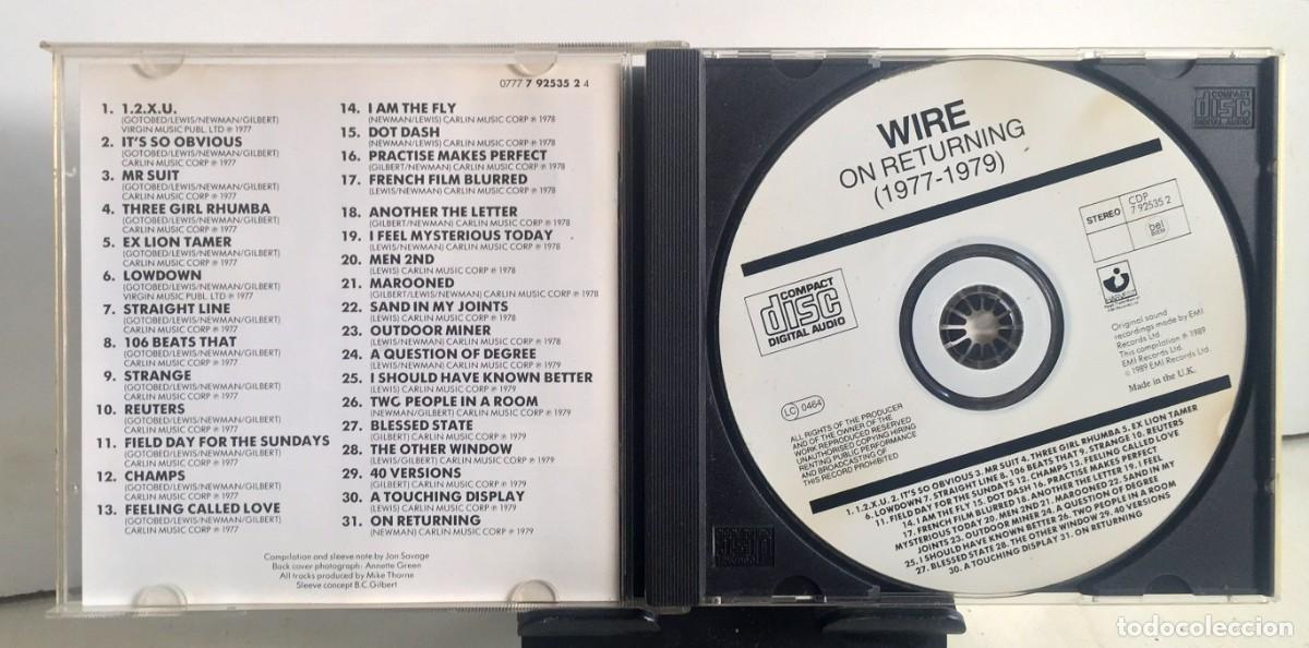 CDs de m&uacute;sica: Wire - On Returning (1977 - 1979) - CD - Foto 3
