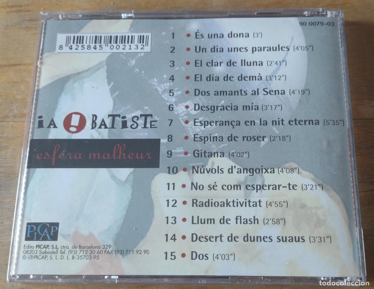 CDs de m&uacute;sica: Ia i Batiste - Esfera Malheur - Foto 3